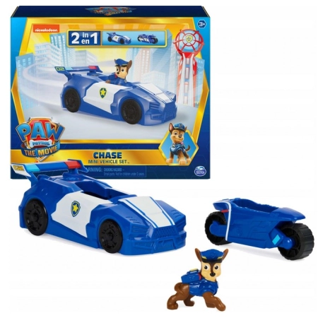 Psi Patrol Chase Samochód i motor 2w1+figurka